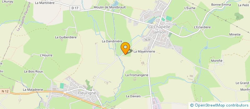 localisation de l'entreprise LES POMMELAIS  LANDEAN