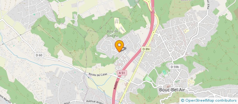 localisation de l'entreprise LES POMMIERS à BOUC-BEL-AIR