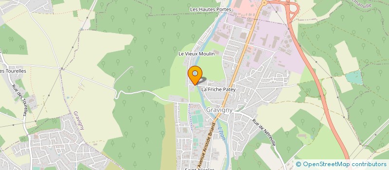 localisation de l'entreprise LES POMMIERS à GRAVIGNY