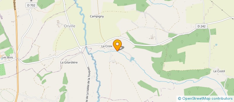 localisation de l'entreprise LES POMMIERS à SAINT AUBIN DE BONNEVAL
