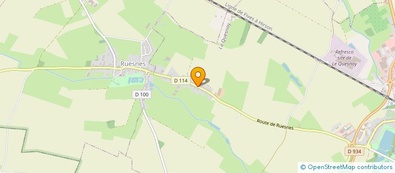localisation de l'entreprise LES POMMIERS à LE QUESNOY