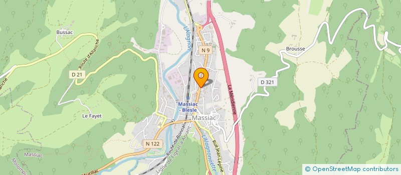 localisation de l'entreprise LES POMMIERS à MASSIAC