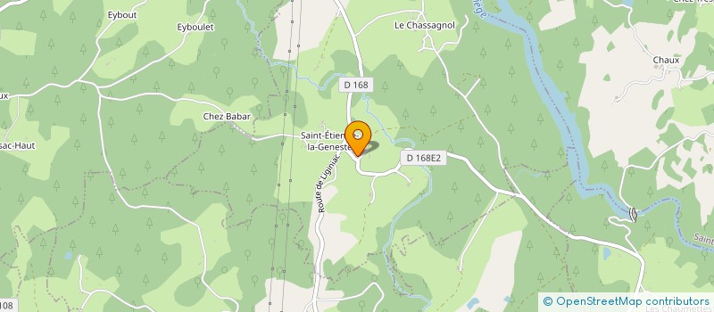 localisation de l'entreprise LES POMMIERS  SAINT-ETIENNE-LA-GENESTE