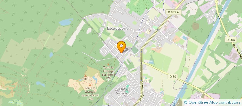 localisation de l'entreprise LES POMMIERS  ESCAUTPONT