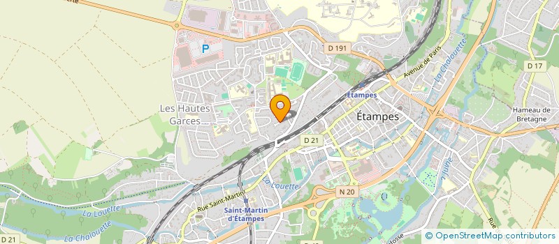 localisation de l'entreprise LES POMMIERS  ETAMPES