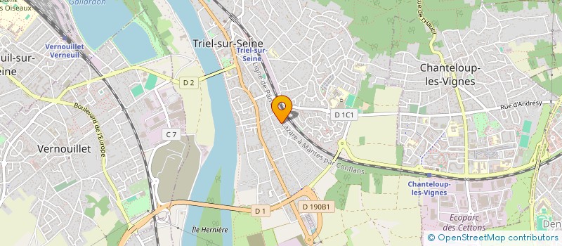 localisation de l'entreprise LES POMMIERS  TRIEL-SUR-SEINE