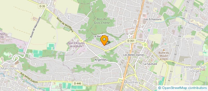 localisation de l'entreprise LES POMMIERS D'EMANIE  MONTLHERY