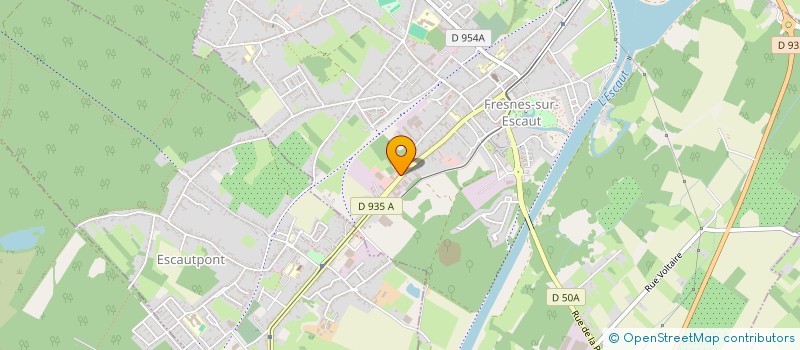 localisation de l'entreprise LES POMPES FUNEBRES GLADIEUX  FRESNES-SUR-ESCAUT