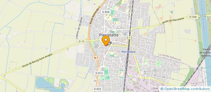 localisation de l'entreprise LES POMPES FUNEBRES PIERRELATTINES  PIERRELATTE