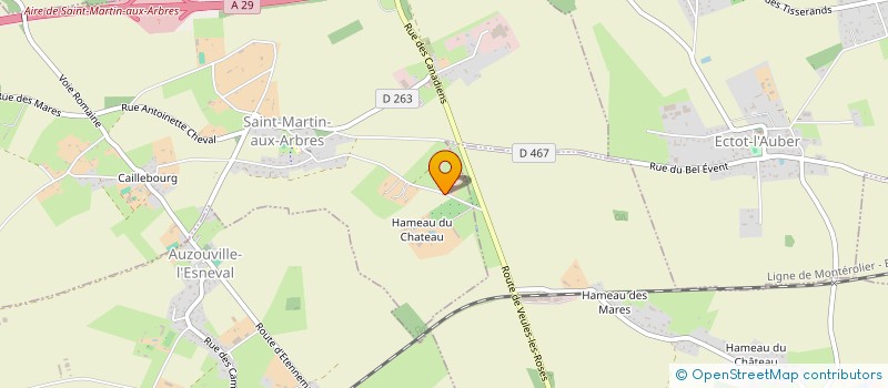 localisation de l'entreprise LES PONDEUSES DE ST MARTIN à SAINT-MARTIN-AUX-ARBRES