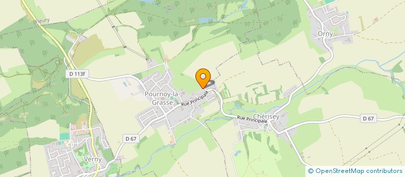 localisation de l'entreprise LES PONEUX II  POURNOY-LA-GRASSE