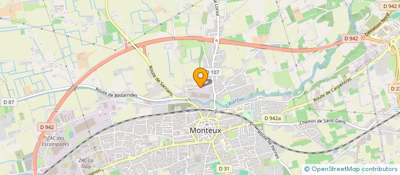 localisation de l'entreprise LES PONEY D'ORIOLE  MONTEUX