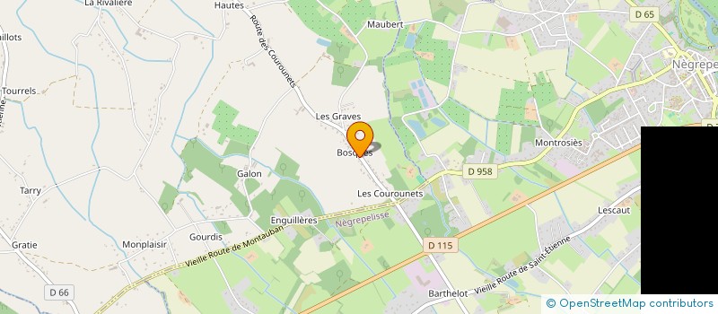 localisation de l'entreprise LES PONEYS D'ALBIAS  ALBIAS