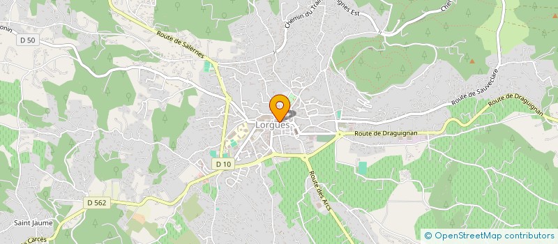 localisation de l'entreprise LES PONEYS DE LA CRAU  LORGUES