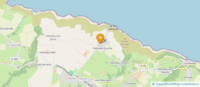 localisation de l'entreprise LES PONEYS DU CATE  LA HAGUE