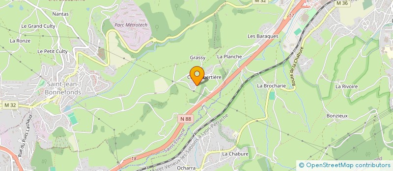 localisation de l'entreprise LES PONEYS DU PILAT  SAINT-JEAN-BONNEFONDS