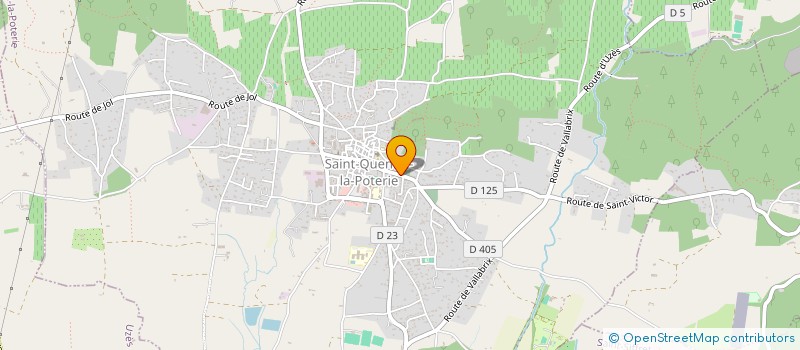 localisation de l'entreprise LES PONGISTES DU CLOCHER  SAINT-QUENTIN-LA-POTERIE