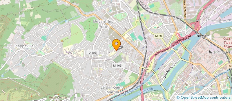 localisation de l'entreprise LES PONTS DE PAPIER  METZ