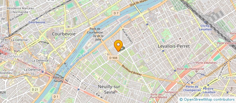 localisation de l'entreprise LES PONTS DE PINS à NEUILLY-SUR-SEINE
