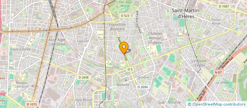 localisation de l'entreprise LES PONTS FLOTTANTS  ECHIROLLES