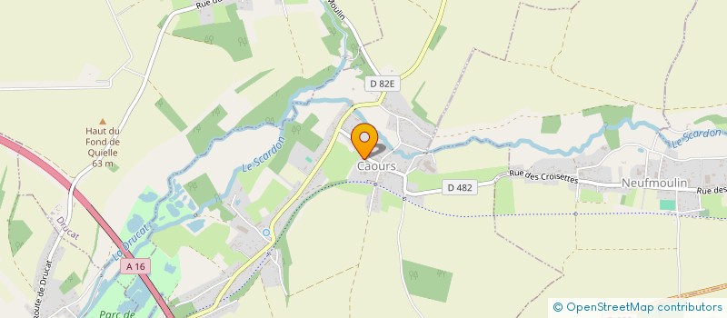 localisation de l'entreprise LES POONS DU PONTHIEU  CAOURS