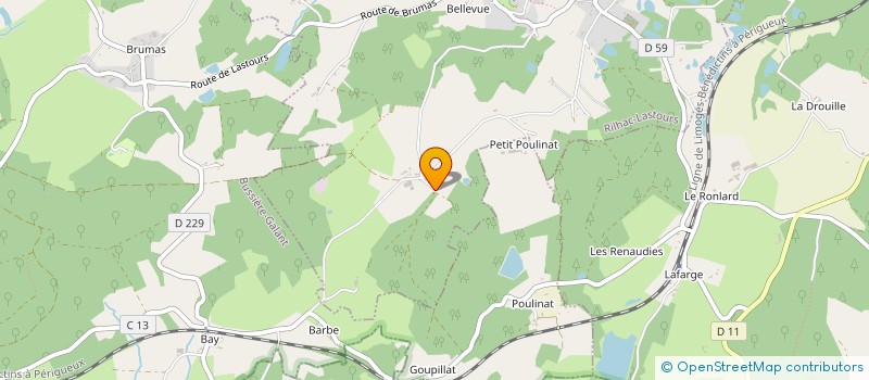 localisation de l'entreprise LES POPAIN'G à RILHAC-LASTOURS