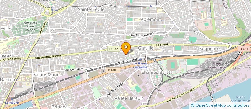 localisation de l'entreprise LES POPAINS à LE HAVRE