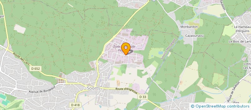 localisation de l'entreprise LES POPOTES  SOORTS-HOSSEGOR