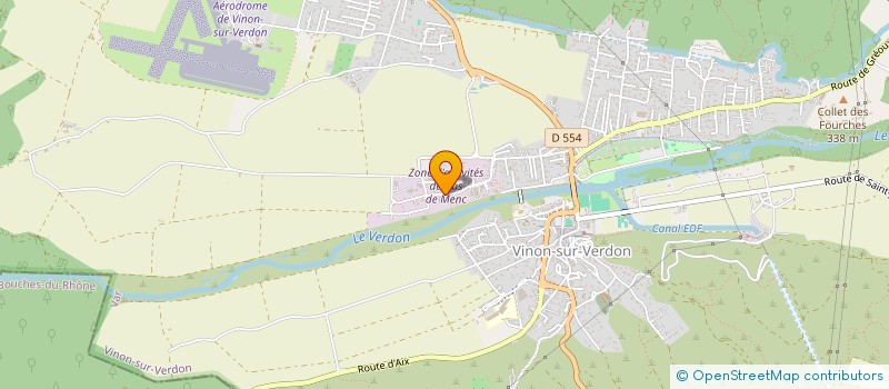 localisation de l'entreprise LES PORTAILS DU VERDON à VINON-SUR-VERDON