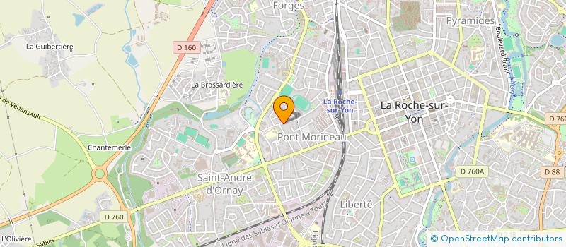 localisation de l'entreprise LES PORTE-VOIX à LA ROCHE-SUR-YON