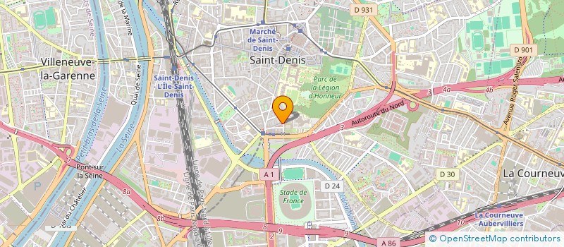localisation de l'entreprise LES PORTES à SAINT-DENIS