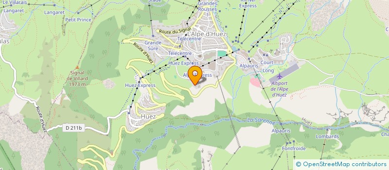 localisation de l'entreprise LES PORTES D'HUEZ  HUEZ