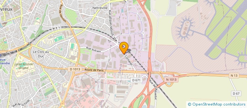 localisation de l'entreprise LES PORTES DE BEAUVAIS  EVREUX