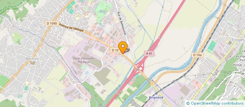localisation de l'entreprise LES PORTES DE BERNIN  CROLLES