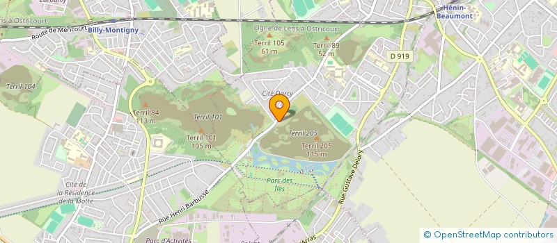 localisation de l'entreprise LES PORTES DE BYRON à HENIN-BEAUMONT