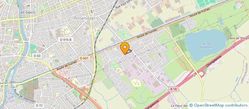 localisation de l'entreprise LES PORTES DE L AA  TETEGHEM-COUDEKERQUE-VILLAGE