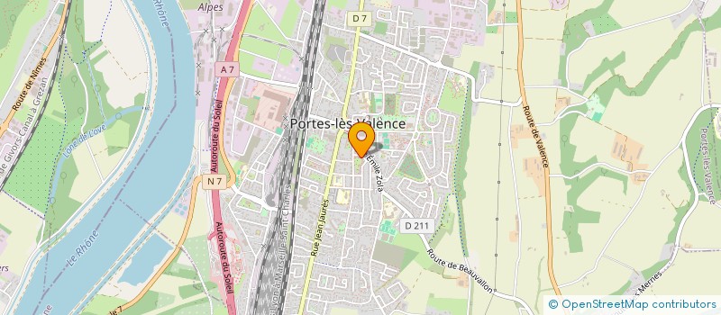 localisation de l'entreprise LES PORTES DE L'EMPLOI à PORTES-LES-VALENCE