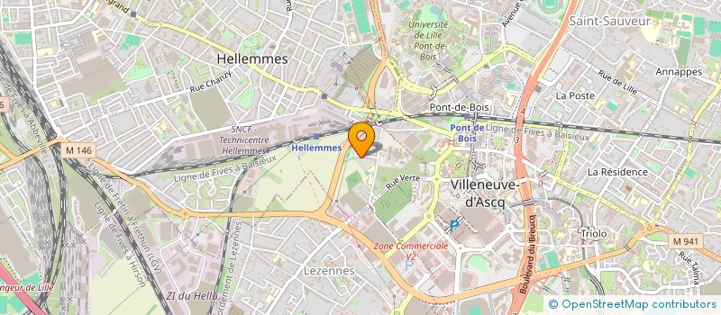 localisation de l'entreprise LES PORTES DE L'ESPOIR à LILLE