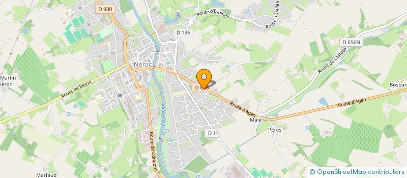 localisation de l'entreprise LES PORTES DE L'ESTHETIQUE  NERAC