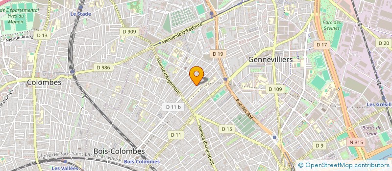 localisation de l'entreprise LES PORTES DE L'EXIL à ASNIERES-SUR-SEINE
