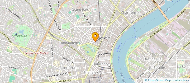 localisation de l'entreprise LES PORTES DE L'IMMOBILIER  BORDEAUX