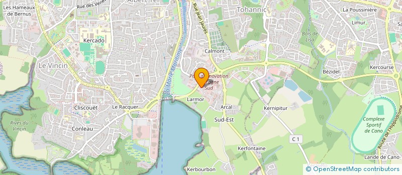 localisation de l'entreprise LES PORTES DE L'OCEAN à VANNES