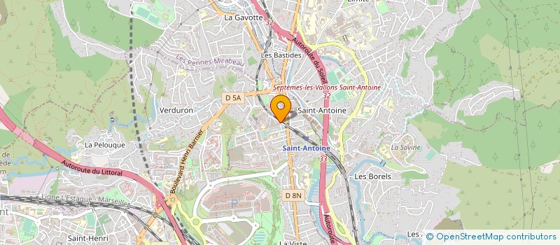 localisation de l'entreprise LES PORTES DE LA FORMATION à MARSEILLE