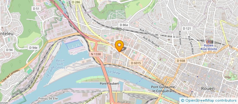 localisation de l'entreprise LES PORTES DE LA LUCILINE  ROUEN