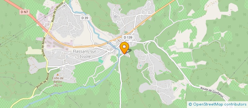 localisation de l'entreprise LES PORTES DE LA NUIT à FLASSANS-SUR-ISSOLE