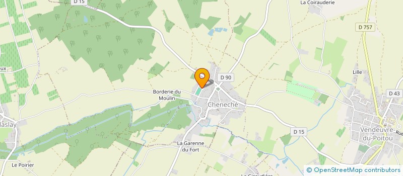 localisation de l'entreprise LES PORTES DE LA SYMPHONIE - LA CLE DE VOTRE HARMONIE  SAINT-MARTIN-LA-PALLU