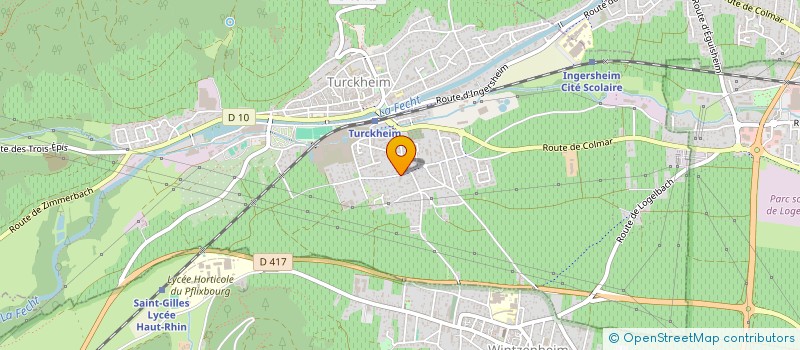 localisation de l'entreprise LES PORTES DE LA VALLEE à TURCKHEIM
