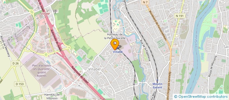 localisation de l'entreprise LES PORTES DE PARIS à MENNECY