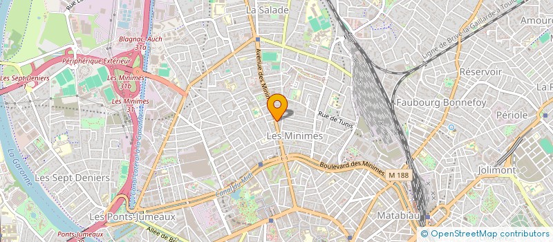 localisation de l'entreprise LES PORTES DE TOULOUSE  TOULOUSE