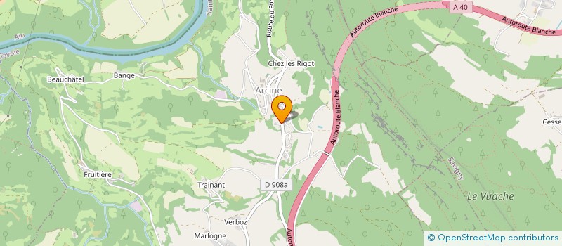 localisation de l'entreprise LES PORTES DES ALPES  CLARAFOND-ARCINE